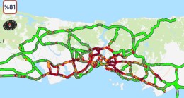 İstanbul trafiği bugün de kilit!