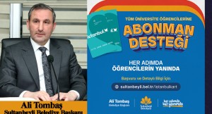 Sultanbeylili tüm üniversite öğrencilerine abonman desteği