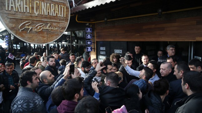 Başkan Erdoğan Çengelköy Çınaraltında