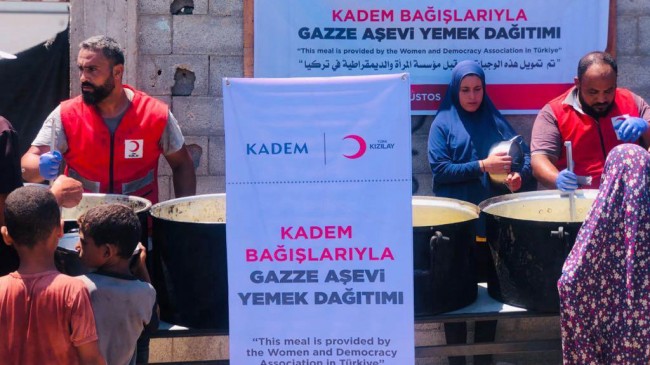 KADEM’den Gazze’ye büyük destek: 1 milyondan fazla sıcak yemek dağıtılacak